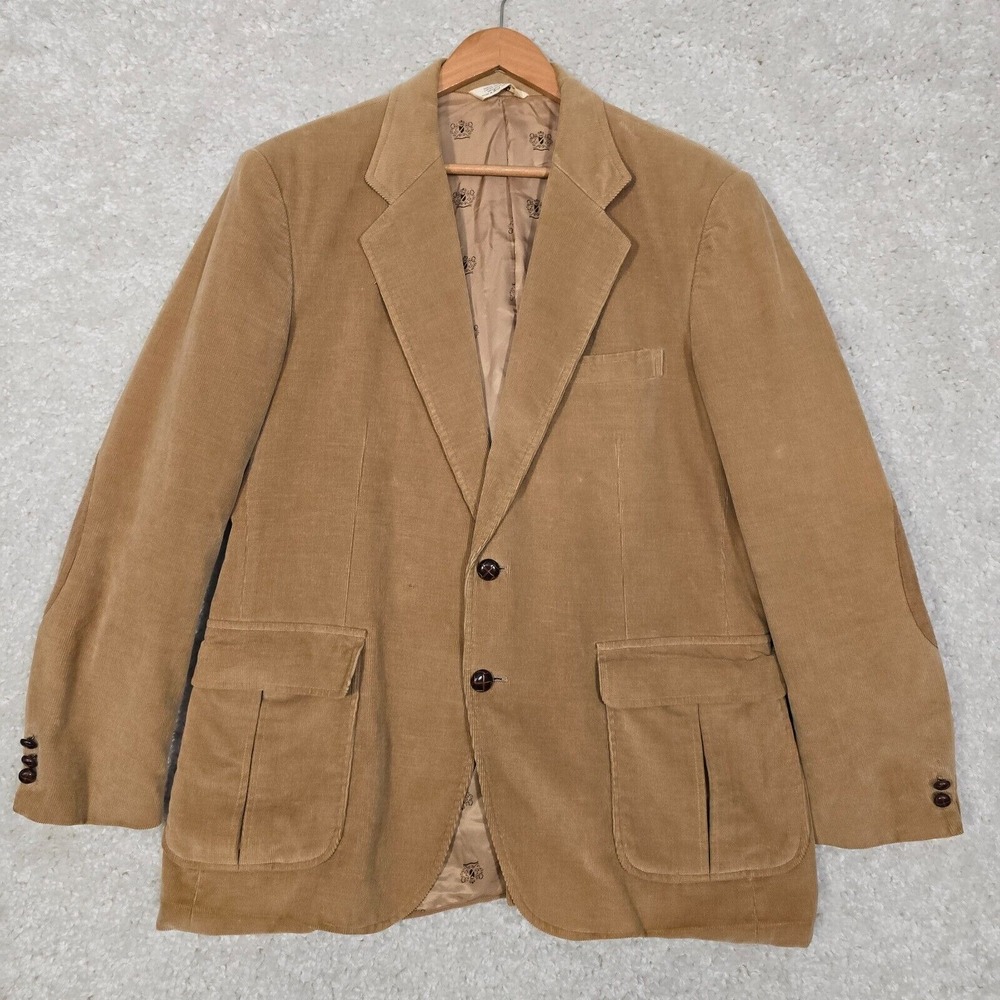 Carl Michaels Mens Corduroy Sport Coat Blazer 42R Academic Heritage‎ Classic